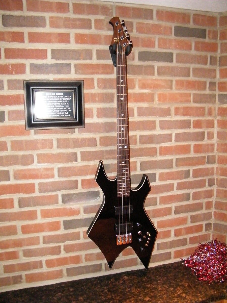 Collection Nikki Sixx Of Motley Crue Rich Warlock Bass Black 4 Strings