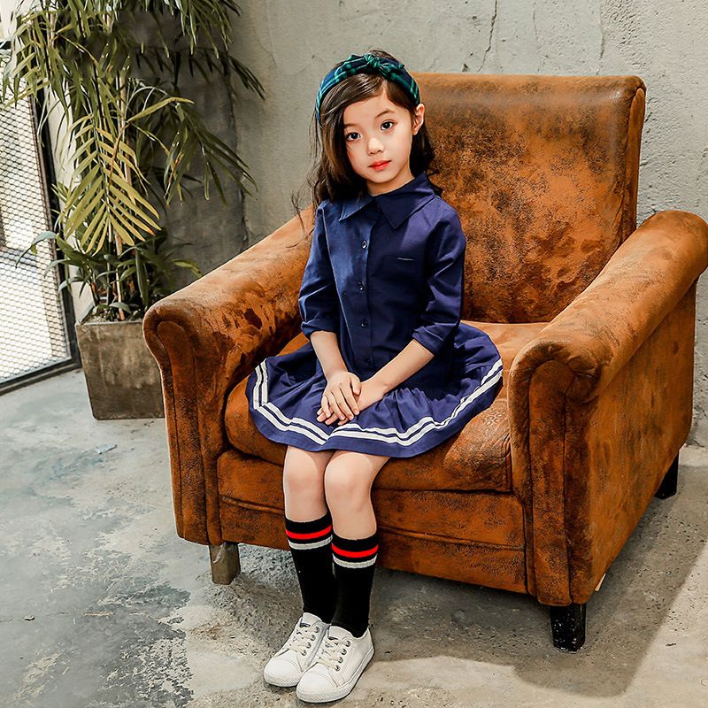 Camisa chicas Escuela de vestir chica de moda de rayas ropa de vestir para niños pequeños Camisa chicas Escuela de vestir chica de moda de rayas ropa de vestir para niños pequeños