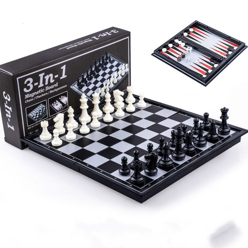 Tablero magnético de ajedrez de Tablero de ajedrez plegable Juego viaje 