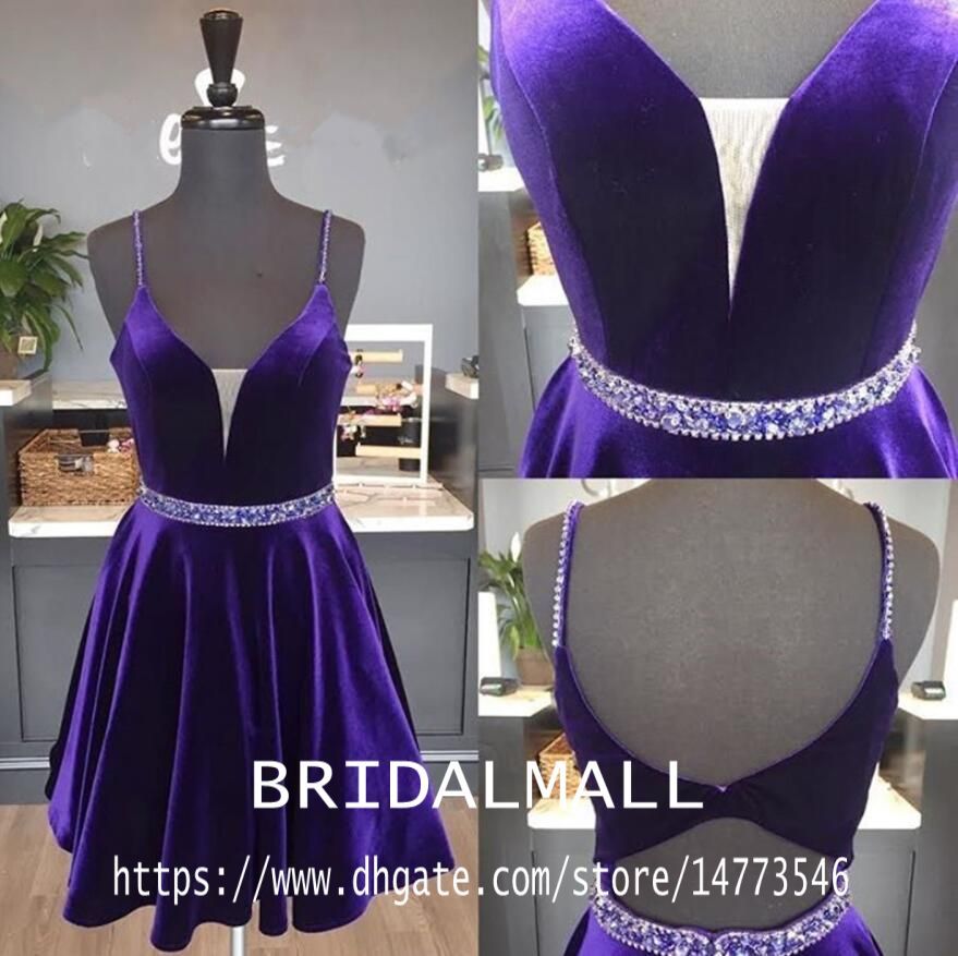 purple dress in store