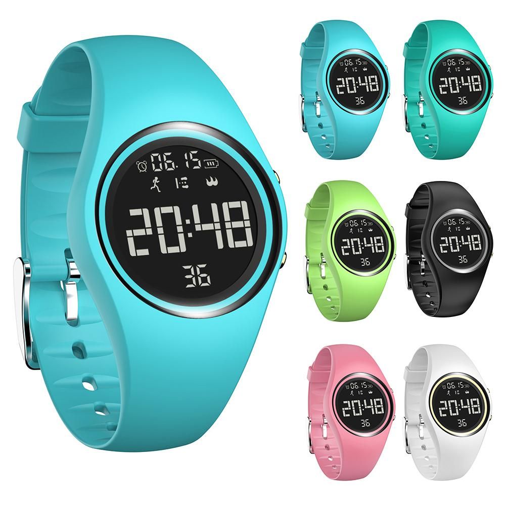 round dial digital watch