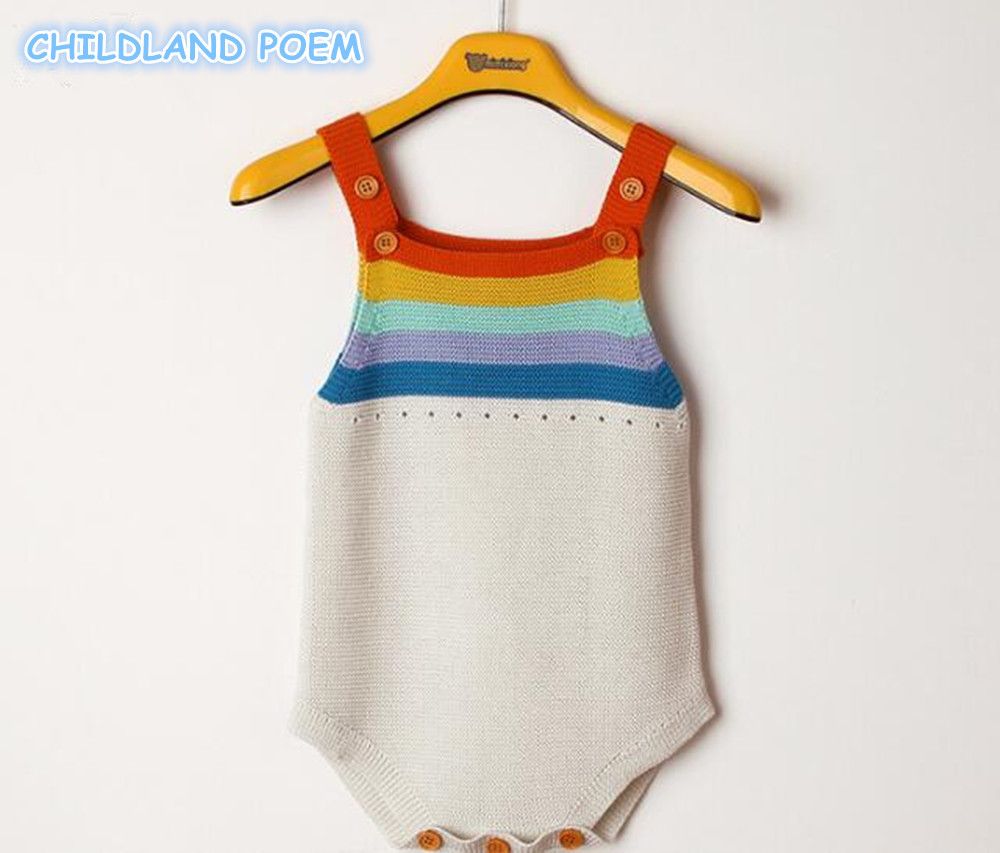 rainbow baby romper