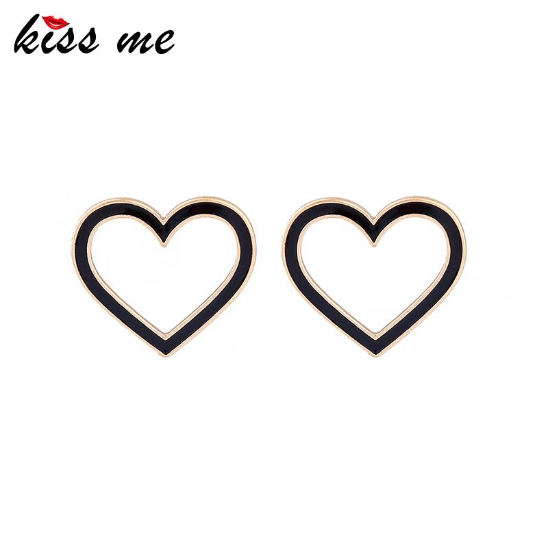 Compre BEIJE ME Preto Branco Esmalte Pentagrama Coração Brincos Do Parafuso  Prisioneiro Coreano Na Moda Grandes Mulheres Brincos Moda Jóias De  Outlet10, $23,55 | Pt.Dhgate.Com