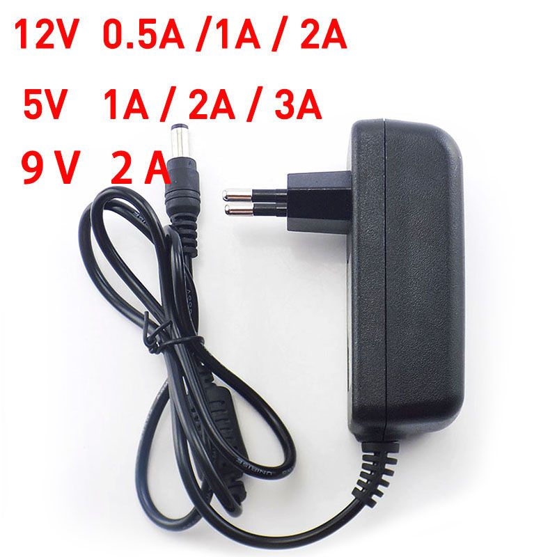 100-240V LED Strip 5V 12V 1A 2A 3A AC//DC Adapter Power Supply UK Plug Charger