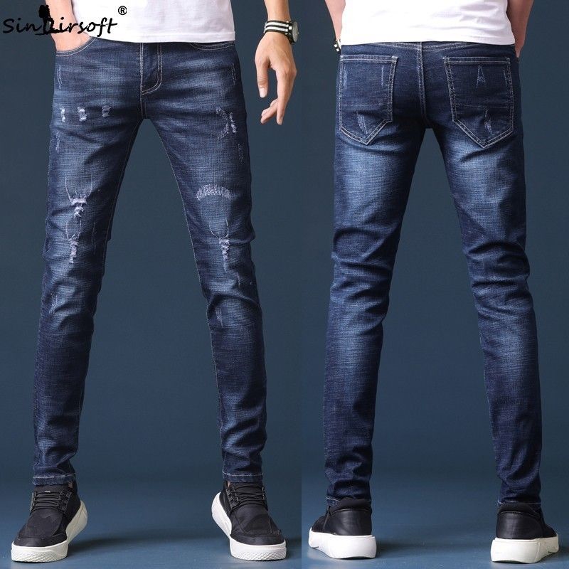 dark denim skinny jeans mens