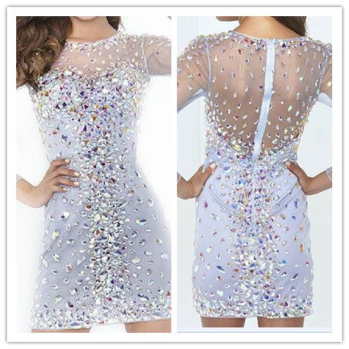 short sleeve bling bling maxi dress