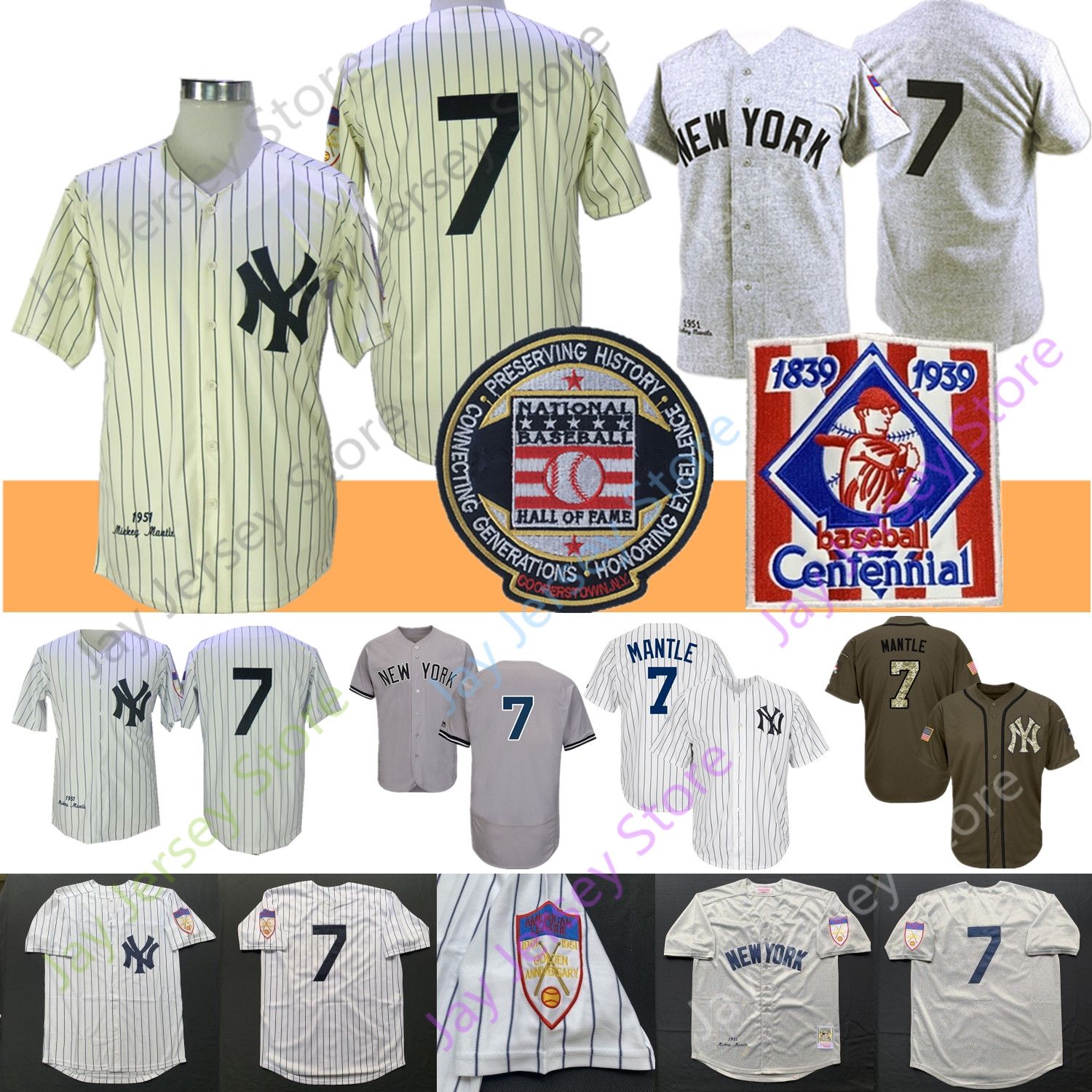 1951 mickey mantle jersey