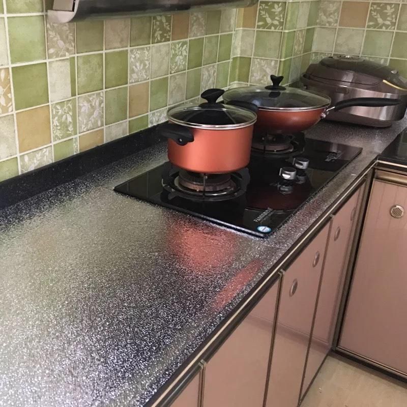 Self Adhesive Oil-proof Aluminum Foil Waterproof Kitchen Cabinet Wall Sticker