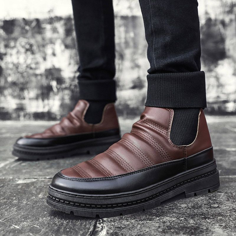 Mens Snow Boot Winter Warm Men Boots Winter With Fur Military