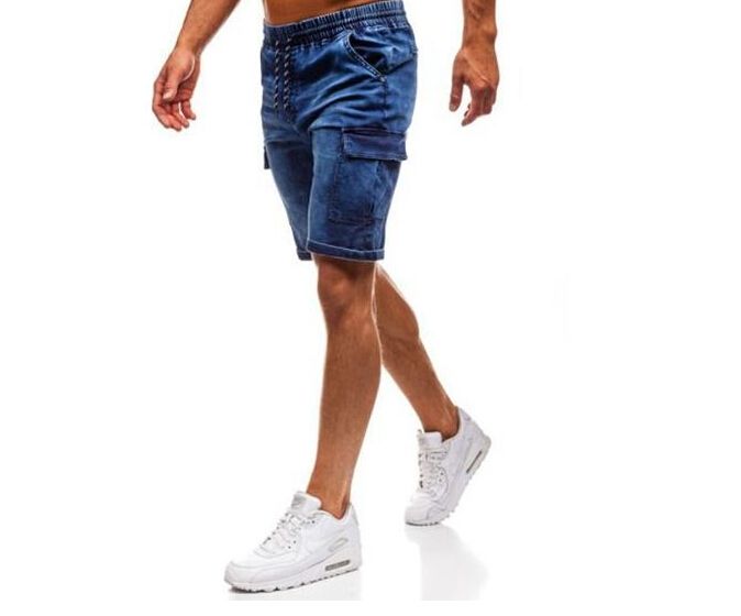 Compre Pantalones Para Hombre Pantalones Cortos De Mezclilla De Buena  Calidad Jeans Hombres Algodón Sólido Recto Corto Masculino Azul Casual A  19,07 € Del Malewardrobe | Es.Dhgate.Com