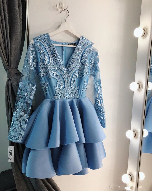 baby blue debs dress