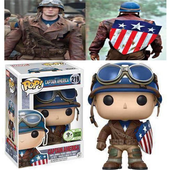 Captain America 219# ECCC Funko Pop Anime Figure Action Figure Hot