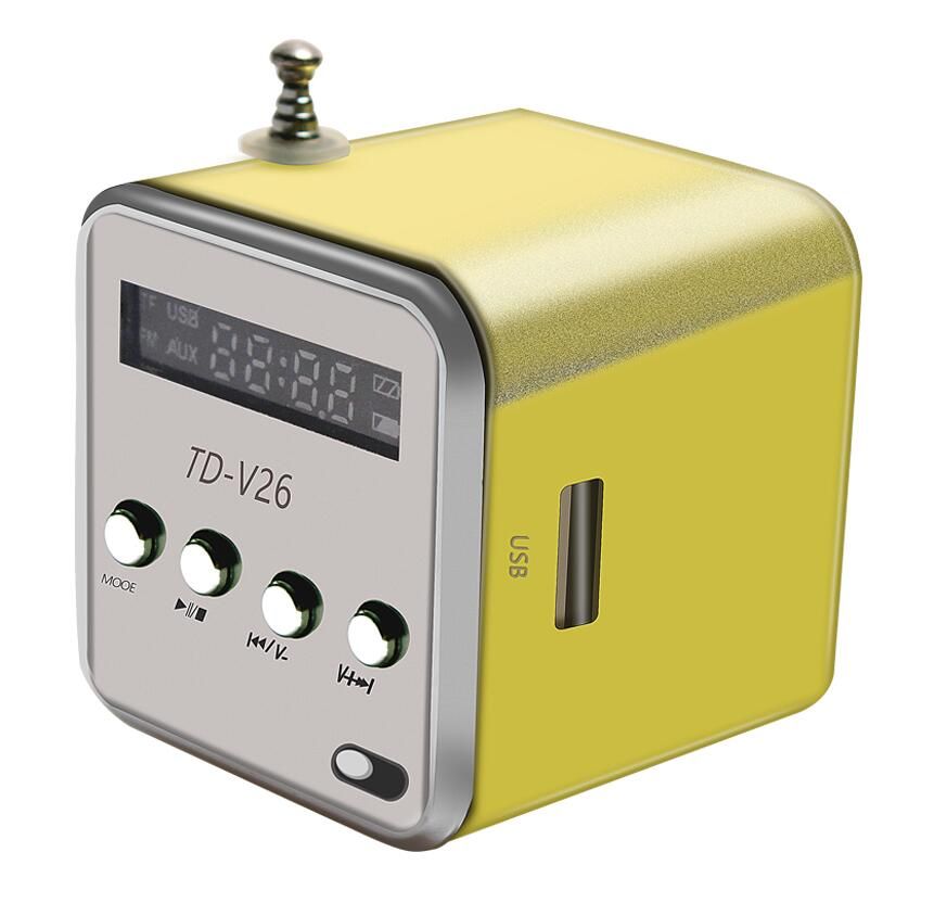 Free P/&P WW! TDV26 Digital Portable Music Player with Micro SD//TF//USB//FM Radio