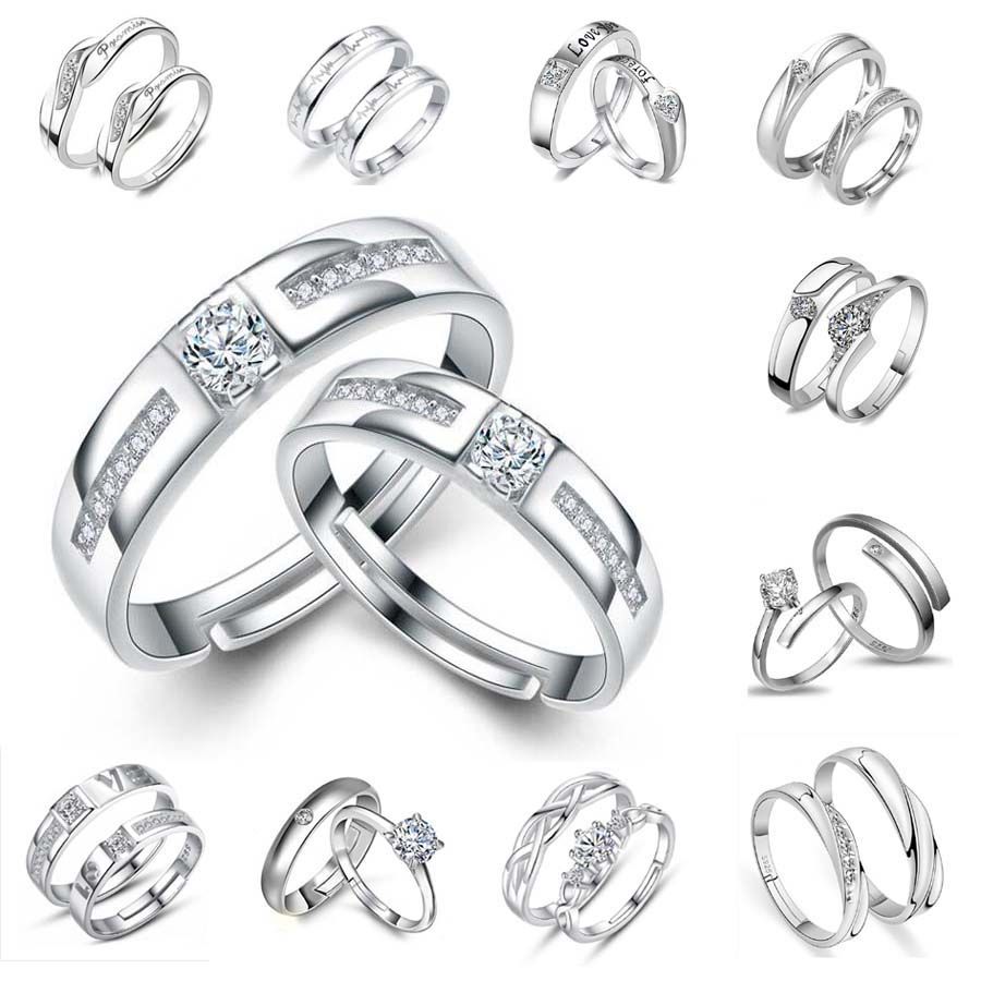 couple ring silver for sale