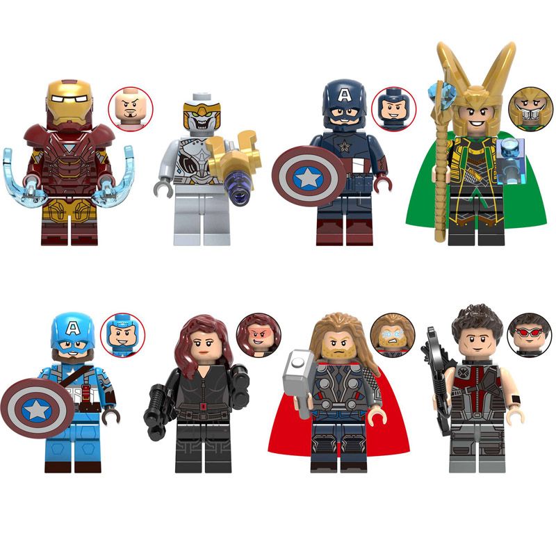 satin al avengers super kahraman iron man chitauri kaptan amerika loki kara dul thor hawkeye mini oyuncak figur yapi tasi tugla icin kid tl41 75