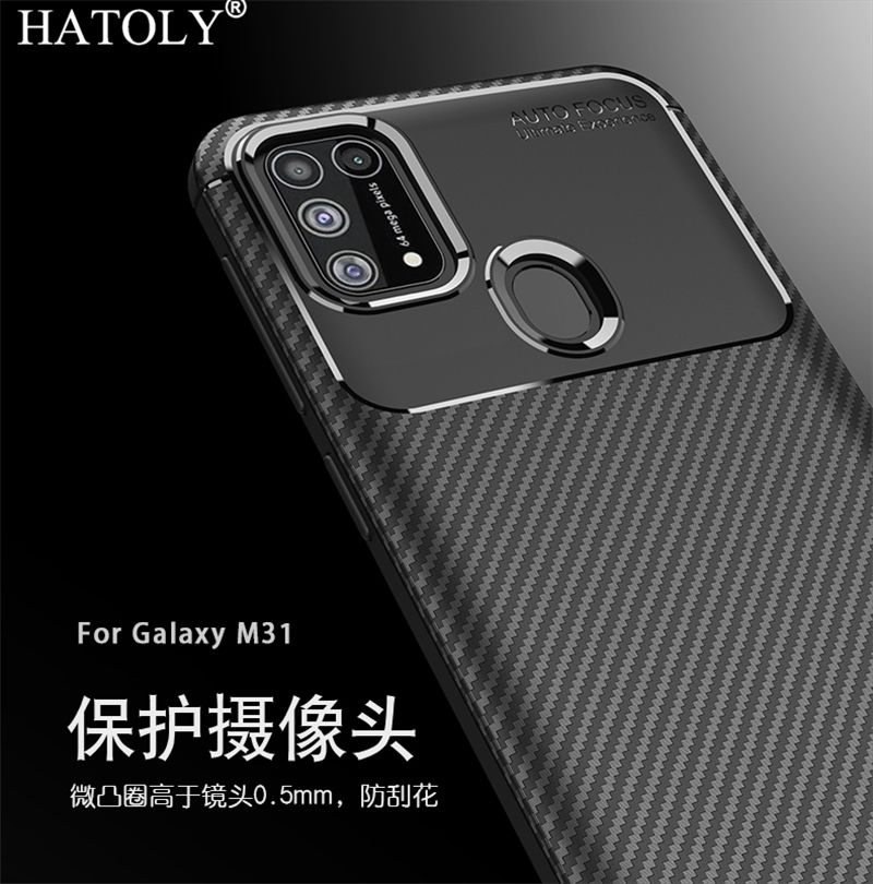 Compre Caso Para Samsung Galaxy M31 Capa Ultra Fina TPU Silicone Fibra De  Carbono Capa Para Samsung Galaxy M31 M 31 M315F / DS Barato | Entrega  Rápida E Qualidade | Pt.Dhgate