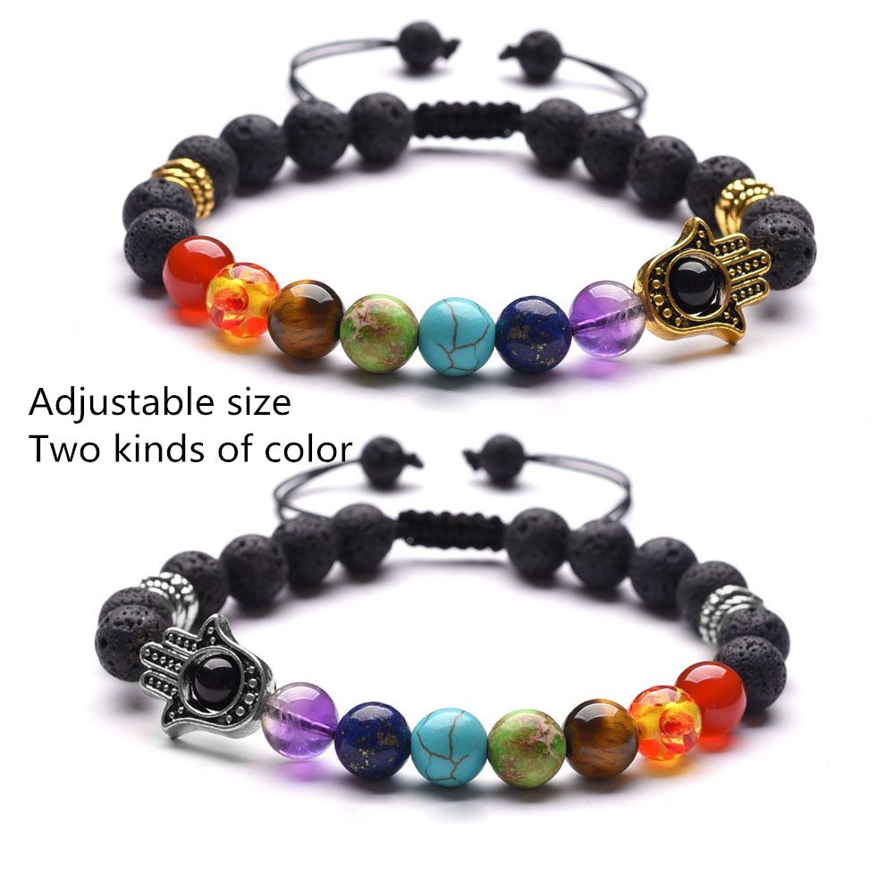 Pulsera De 7 Chakras De Piedra Natural De 8 Mm Para Hombres Pulsera De 7 Chakras De Piedra Natural De 8 Mm Para Hombres