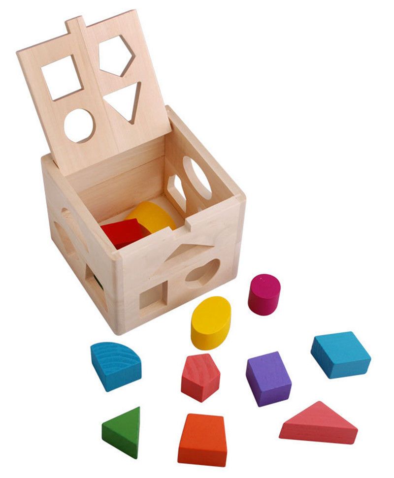 wooden shape sorter toy