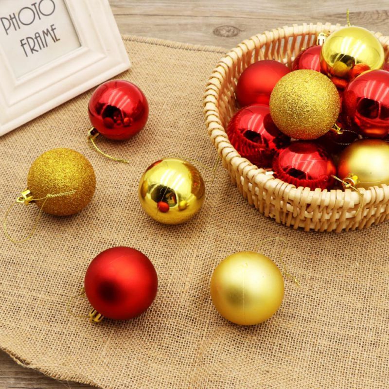 Hot 6cm Christmas Balls Christmas Tree Decoration Balls ...