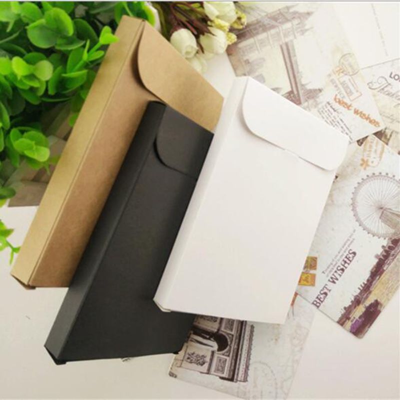 Blank Kraft Paper Envelope Packaging Box For Postcard Photo Box