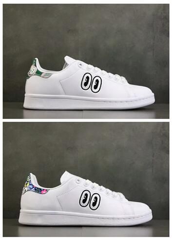 stan smith with eyes