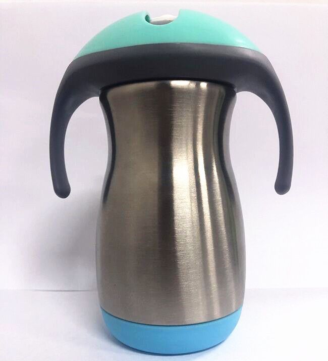 Acheter Nouveau 9 Oz En Acier Inoxydable Enfants Sippy Tasse Avec Poignee En Paille Bebe Apprentissage Boisson Tasse Enfants Paille Gobelet Isole Todder Bouteille Deau De 4 38 Du Zw Network Fr Dhgate Com