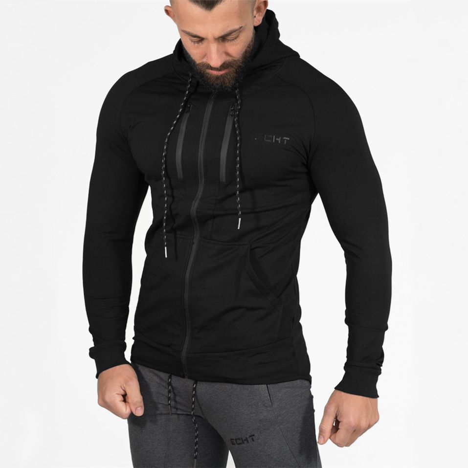 Mens Clothing Activewear MCM Black Cotton Sweatshirt for Men gym and workout clothes Sweatshirts 