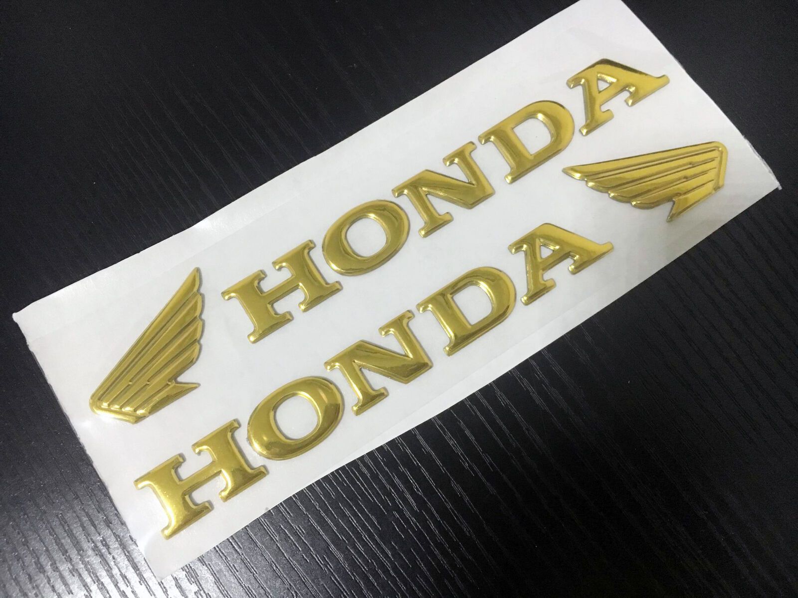 Oro Calcoman/ía Etiqueta 3D Gel Protector Almohadilla de Tanque de Combustible Gas para Motocicleta