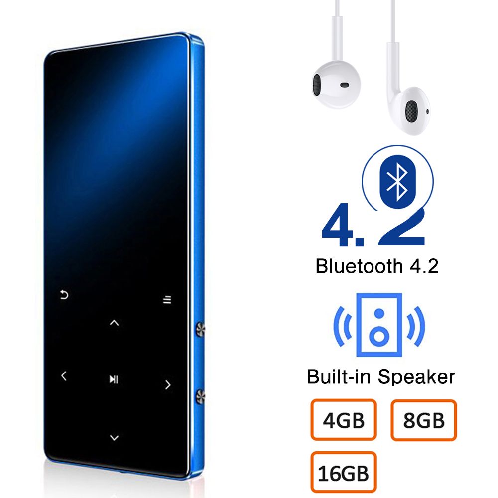 MP3 Player With Bluetooth Built In 4GB 8GB 16GB HIFI Lossless Mini Music Player With FM Radio ...
