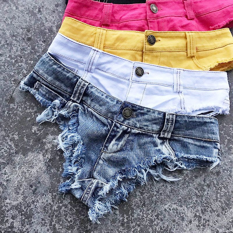 low rise womens jean shorts