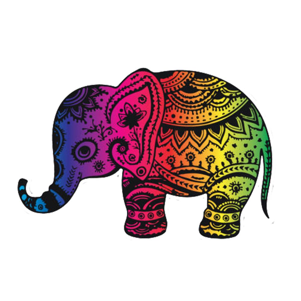 Elephant in the Hospital Rainbow Bumper Sticker