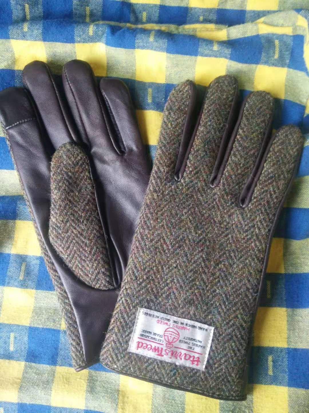 harris tweed gloves mens