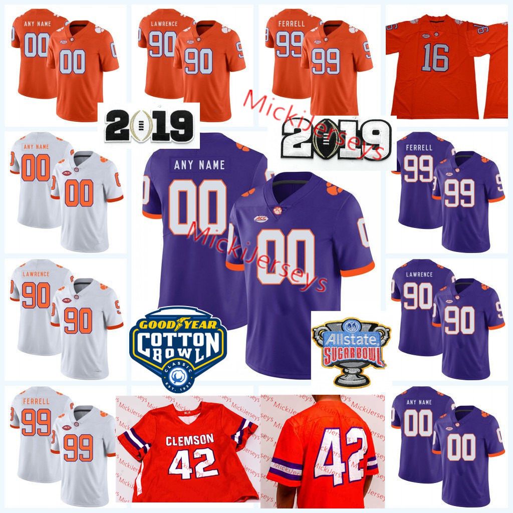 clemson jersey custom