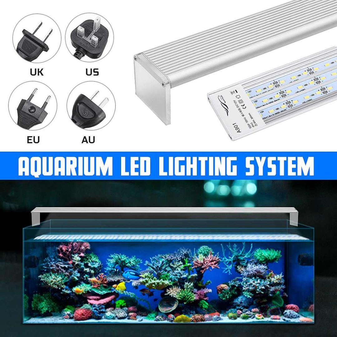 2020 90cm 55W Aquarium Led Light Full Spectrum Bright Dimmable Plant Fish Tank Light From