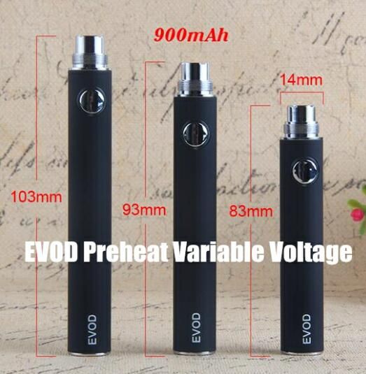 EVOD Vorheizen VV 900 mAh