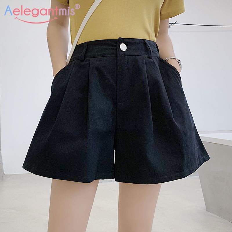 high waisted wide leg shorts