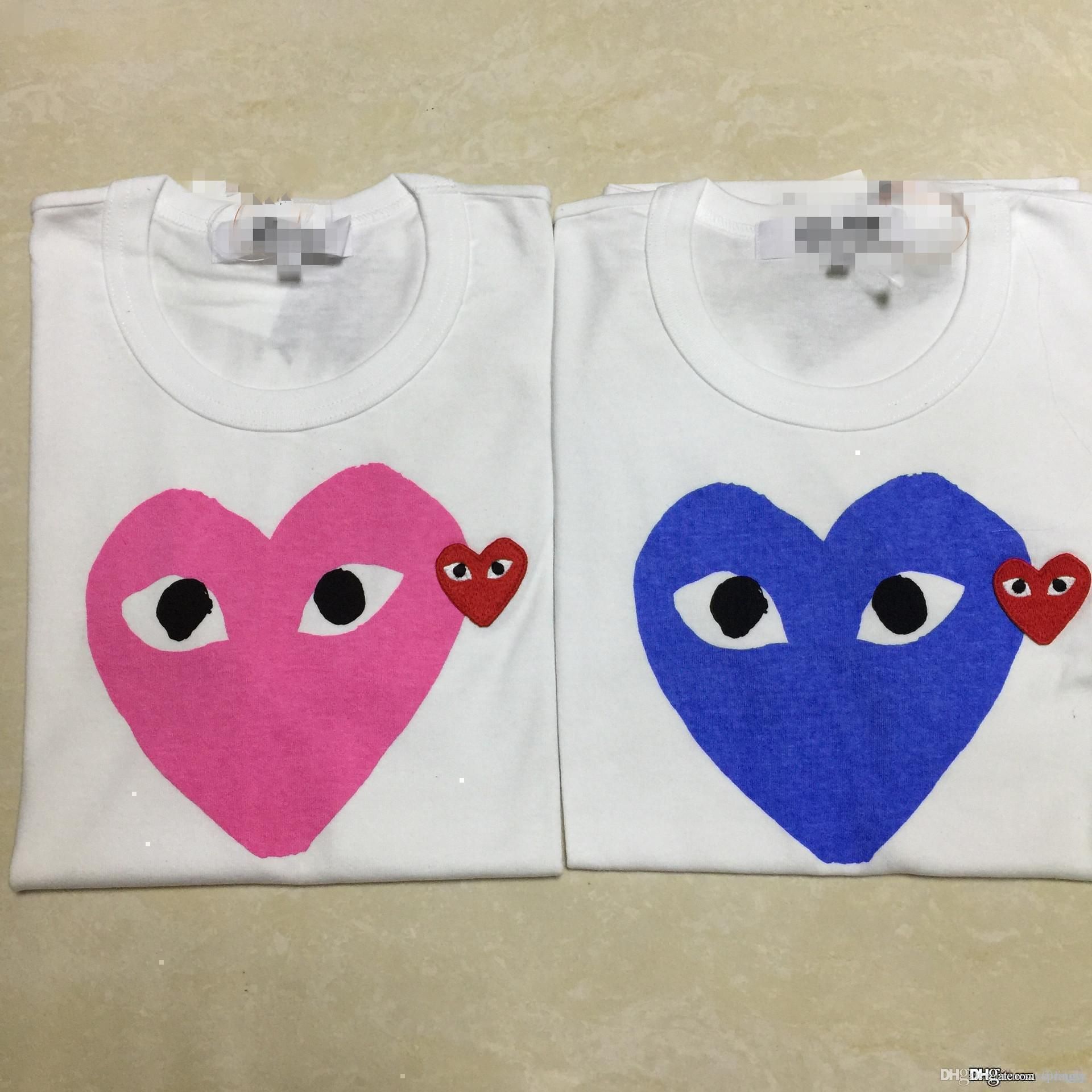 cdg pink heart