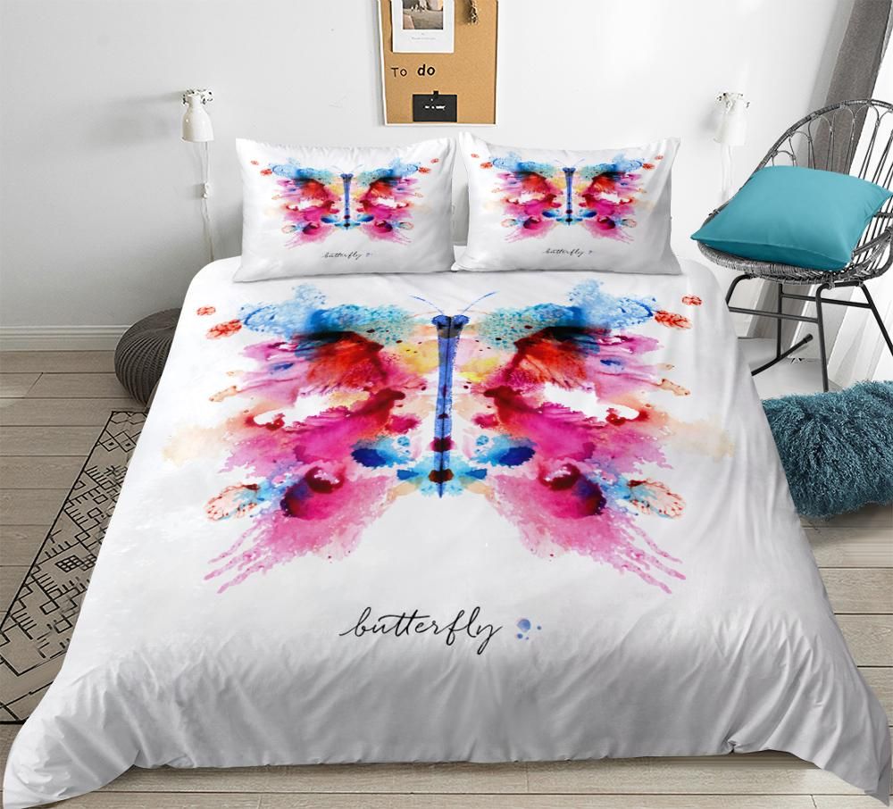 girls butterfly bedding