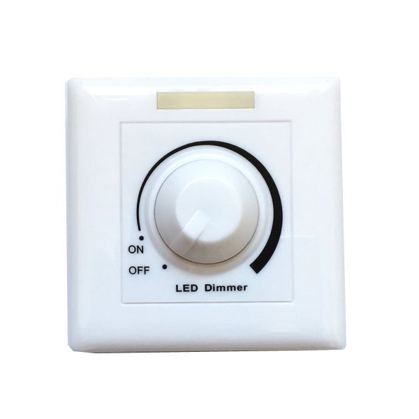 Fydun Interruptor de control de atenuación 1Pcs Práctico Inicio Montado en la pared Perilla Lámpara Brillo Controlador Panel Dimmer Interruptor 