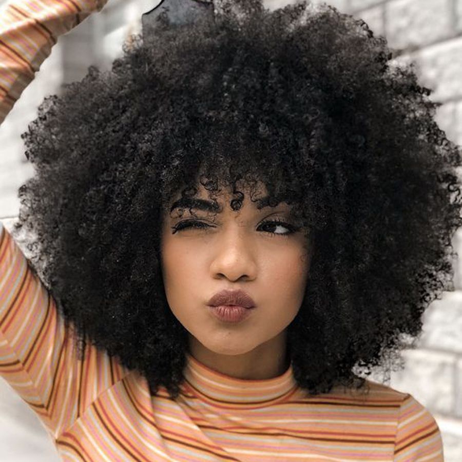puffy hair