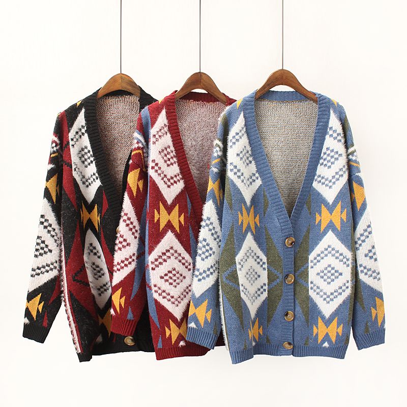 colourful long cardigan