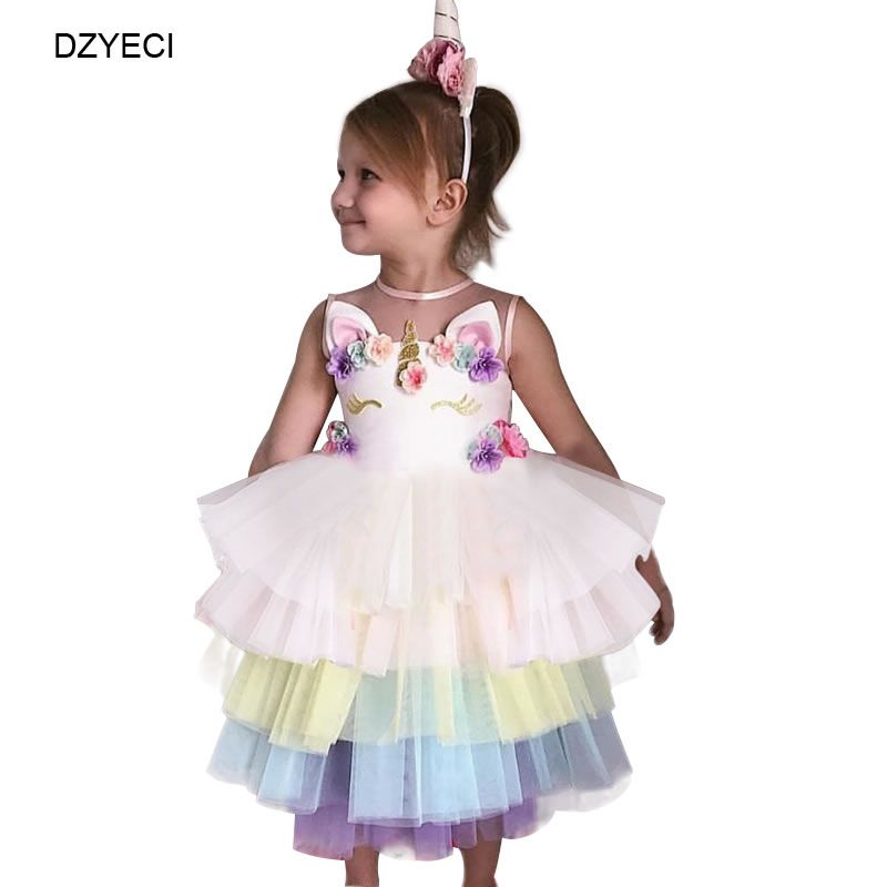 Acheter Pas Cher Robe De Dentelle De Licorne De Paques Pour Bebe Fille Costume De Noel Enfants Arc De Noce Princesse Robe Enfant Fantaisie Deguisement Robe De Demoiselle Dhonneur Du 16 03