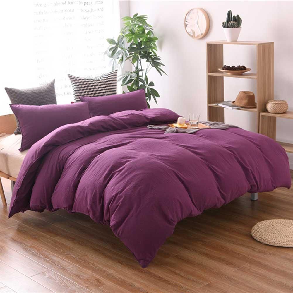 Bedding Set Washable Cotton Extra Large Duvet Quilt Cover With