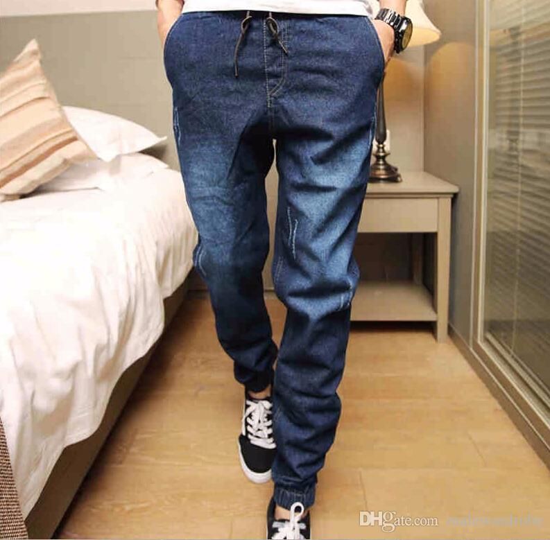 slim denim joggers