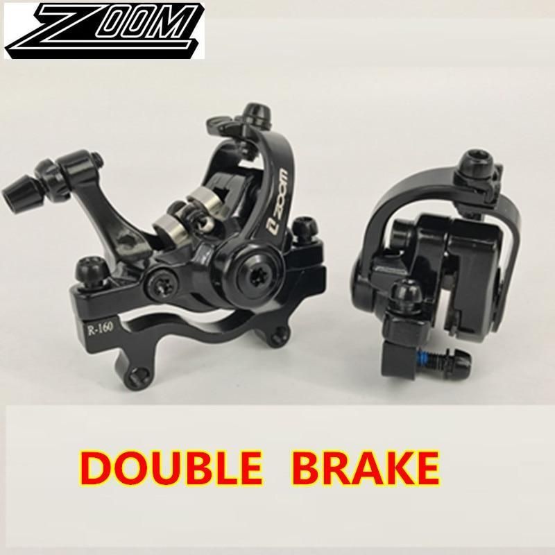 ZOOM Bicycle MTB Front//Rear Mechanical Brake Cycling Caliper Double Bike Brakes