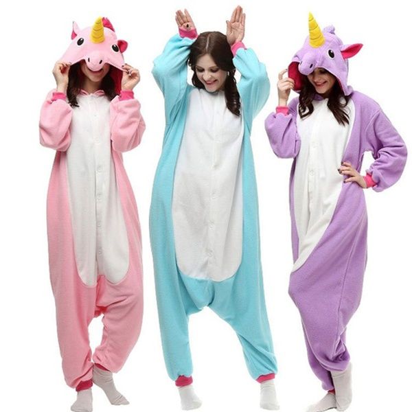 conjunto de pijamas de invierno de Kugurumi Unise Disfraz de unicornio para adulto conjunto de pijamas de invierno de Kugurumi Unise Disfraz de unicornio para adulto