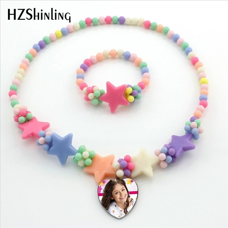 Nueva Llegada Collar Pendiente Corazón de Soy Luna Dome de Cristal de Moda Elenco De Soy Luna Joyas de Joyas de Estrella Estrella para Niñas Nueva Llegada Collar Pendiente Corazón de Soy Luna Dome de Cristal de Moda Elenco De Soy Luna Joyas de Joyas de Estrella Estrella para Niñas