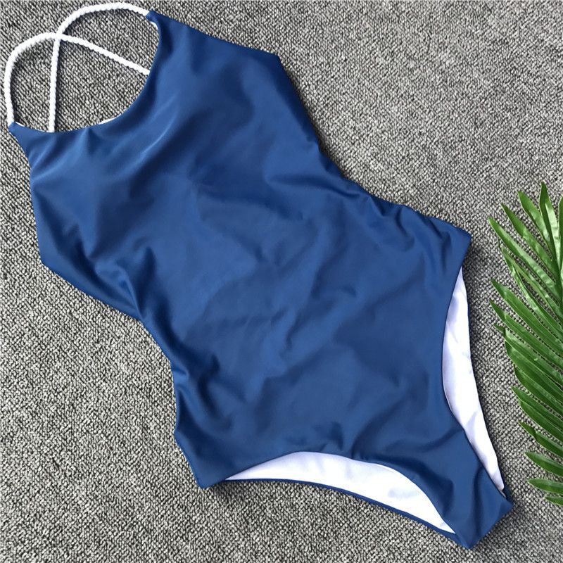 Navy blue swimsuit