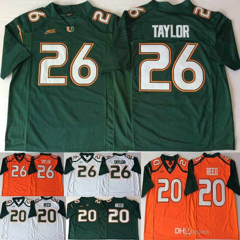 sean taylor authentic miami hurricanes jersey