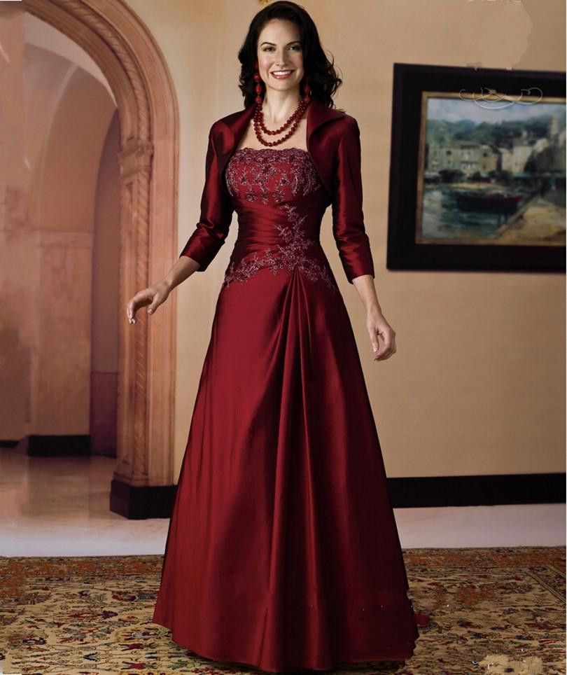 2021 Burgundy Mother Of The Bride 